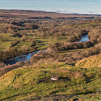 Buy canvas prints of Teesdale from Whistle Crag, Late Autumn by Richard Laidler