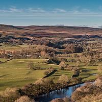 Buy canvas prints of Teesdale from Whistle Crag Autumn Panorama by Richard Laidler