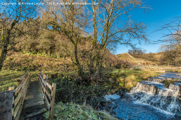 Footbridge and Waterfall, Ettersgill, Teesdale Picture Board by Richard Laidler