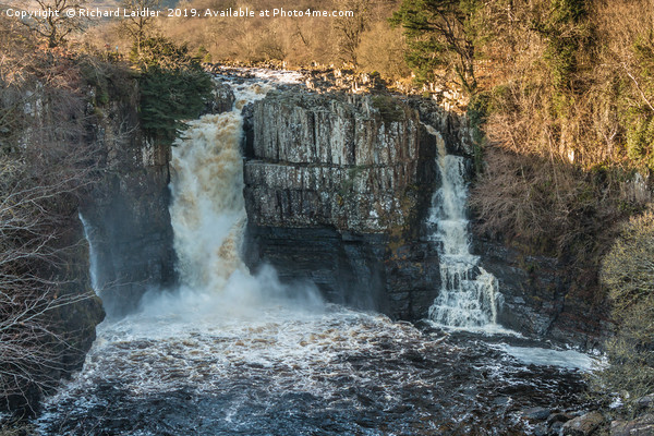 Winter Sun on High Force Waterfall, Teesdale Picture Board by Richard Laidler