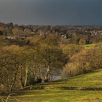 Buy canvas prints of Winter Squall at Barnard Castle, Teesdale by Richard Laidler