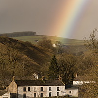 Buy canvas prints of Rainbow's End at Dirt Pit Farm, Teesdale (1) by Richard Laidler