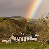 Buy canvas prints of Rainbow's End at Dirt Pit Farm, Teesdale (2) by Richard Laidler
