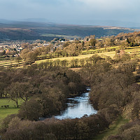 Buy canvas prints of Winter Sun on Middleton in Teesdale by Richard Laidler