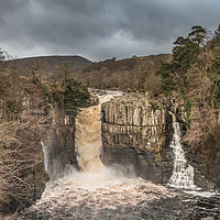 Buy canvas prints of High Force Waterfall, Teesdale, In Spate by Richard Laidler