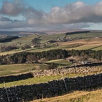 Buy canvas prints of Ettersgill and Upper Teesdale from Stable Edge by Richard Laidler