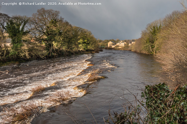 River Tees at Barnard Castle in dramatic light Picture Board by Richard Laidler