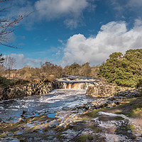 Buy canvas prints of Winter Sunshine at Low Force, Teesdale by Richard Laidler