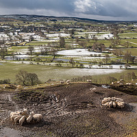 Buy canvas prints of Mickleton and Lunedale from Whistle Crag in Winter by Richard Laidler