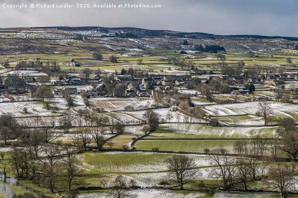 Mickleton, Teesdale from Whistle Crag in Winter Picture Board by Richard Laidler