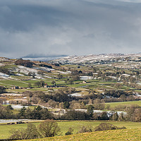 Buy canvas prints of Teesdale and Lunedale Winter Panorama  by Richard Laidler