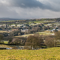 Buy canvas prints of Romaldkirk, Teesdale from Folly Top in Winter by Richard Laidler