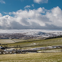 Buy canvas prints of Over to Cronkley from Scar End, Teesdale in Snow by Richard Laidler