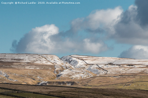 The Coldberry Gutter, Teesdale, in Snow Picture Board by Richard Laidler