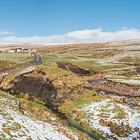 Buy canvas prints of High Beck Head, Upper Teesdale, Winter Panorama by Richard Laidler