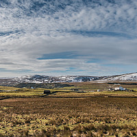 Buy canvas prints of Birk Rigg Farm, Cronkley & Holwick Fells Teesdale by Richard Laidler