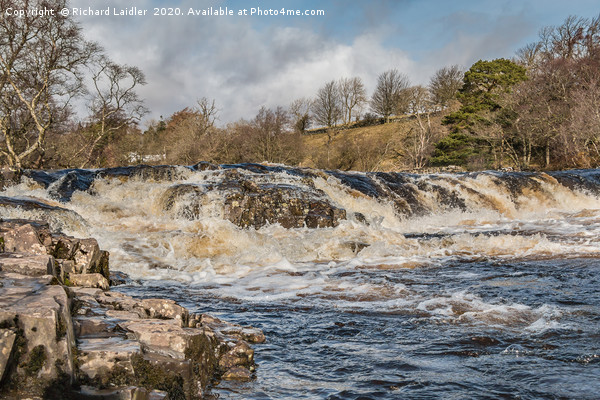 Low Force Cascade from the Pennine Way, Teesdale Picture Board by Richard Laidler