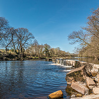 Buy canvas prints of The River Tees at Whorlton, Teesdale, Panorama by Richard Laidler