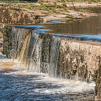 Buy canvas prints of River Tees Cascade Closeup by Richard Laidler