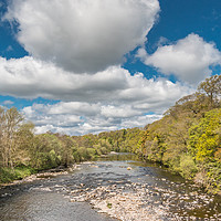 Buy canvas prints of Big Sky over the River Tees at Whorlton by Richard Laidler