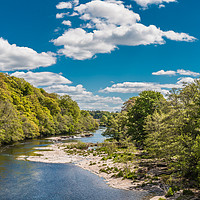 Buy canvas prints of Big Sky Downstream at Whorlton, Teesdale by Richard Laidler