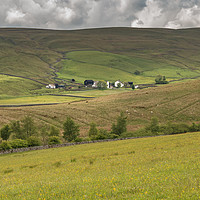 Buy canvas prints of Marshes Gill Farm, Harwood, Upper Teesdale by Richard Laidler