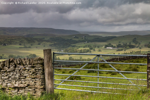 Upper Teesdale from Stable Edge, Dramatic Light Picture Board by Richard Laidler