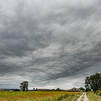 Buy canvas prints of Stormy Sky at Van Farm, Teesdale by Richard Laidler