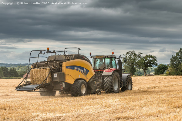 Barley Straw Baling (2) Picture Board by Richard Laidler