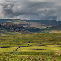 Buy canvas prints of Sunshine and Shadows over Cronkley and Widdybank by Richard Laidler