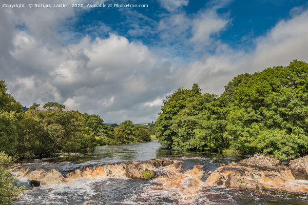 River Tees Cascade in Late Summer Picture Board by Richard Laidler