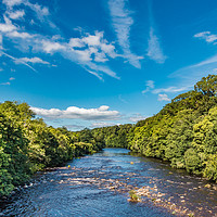 Buy canvas prints of Late Summer on the Tees at Whorlton by Richard Laidler