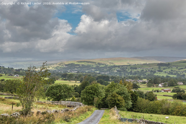 Towards Middleton in Teesdale from Bail Hill 1 Picture Board by Richard Laidler