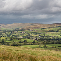 Buy canvas prints of Middleton in Teesdale from the Kelton Road Pano by Richard Laidler