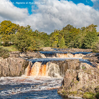 Buy canvas prints of Autumn Tints at Low Force Waterfall Sep 2020 by Richard Laidler