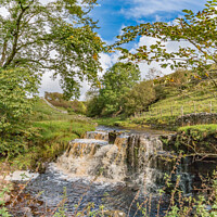 Buy canvas prints of Autumn Tints at Ettersgill Beck Waterfall by Richard Laidler