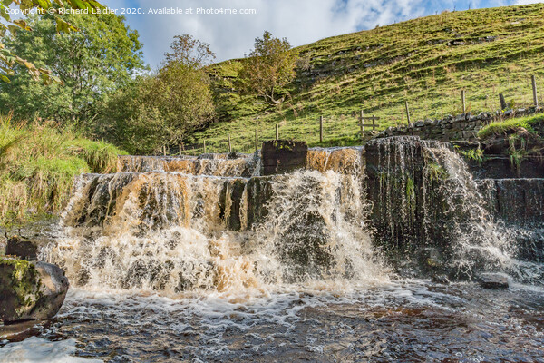 Ettersgill Beck Waterfall Picture Board by Richard Laidler