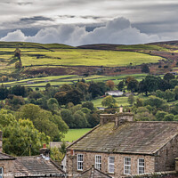 Buy canvas prints of Grinton from Reeth, Swaledale by Richard Laidler