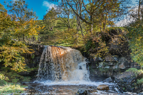 East Gill Force, Keld, in Spate Picture Board by Richard Laidler