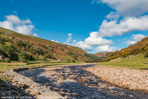 The Swale at Muker, Swaledale Picture Board by Richard Laidler