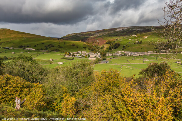 Autumn at Gunnerside, Swaledale, Yorkshire Dales Picture Board by Richard Laidler
