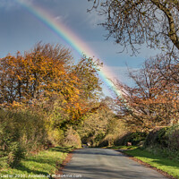 Buy canvas prints of Autumn rainbow at Thorpe, Teesdale by Richard Laidler