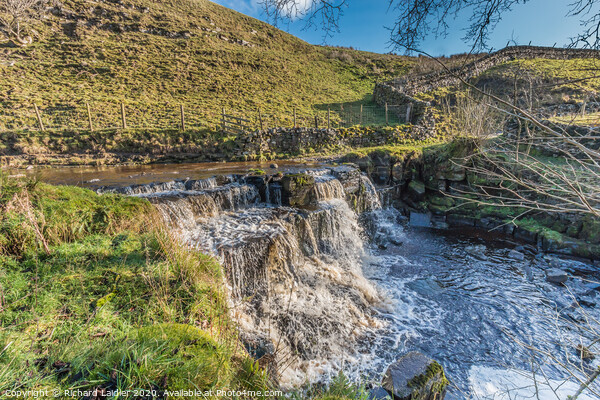Ettersgill Beck Waterfall Picture Board by Richard Laidler