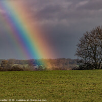 Buy canvas prints of Double Rainbows End at Whorlton by Richard Laidler
