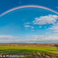 Buy canvas prints of Double Rainbow at Thorpe Panorama by Richard Laidler