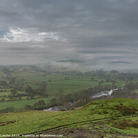 Buy canvas prints of Fog Clearing over Middleton in Teesdale by Richard Laidler