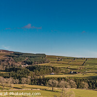 Buy canvas prints of Snaisgill, Teesdale Panorama by Richard Laidler