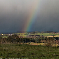 Buy canvas prints of Rainbow and Snow Squall from Barningham Moor by Richard Laidler