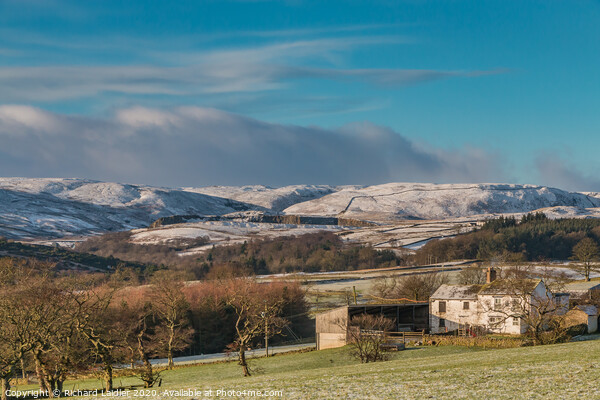Snow Covered Cronkley Fell from Ash Hill 1 Picture Board by Richard Laidler