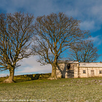 Buy canvas prints of Teesdale Hilltop Barn in Winter by Richard Laidler